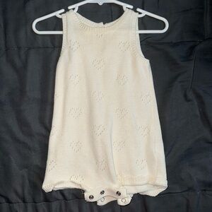 Marshalls Cream Knit Baby Romper
